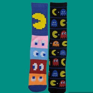 NWT - PAC-MAN 2 PAIRS PACK SOCKS - SZ 6-12